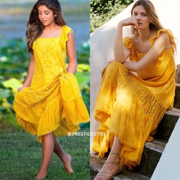 Anthropologie Fallon Eyelet Maxi Dress - Picture 1 of 16